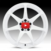 Motegi Racing MR154 Battle White Custom Wheels 4